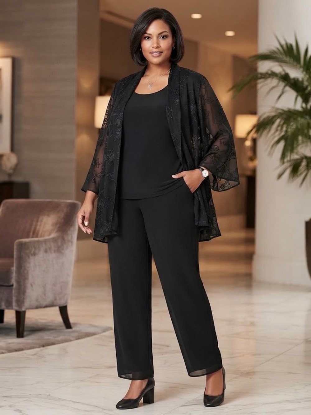 NWT Vintage Sears Tradition 3 Piece Pant Suit size 20W